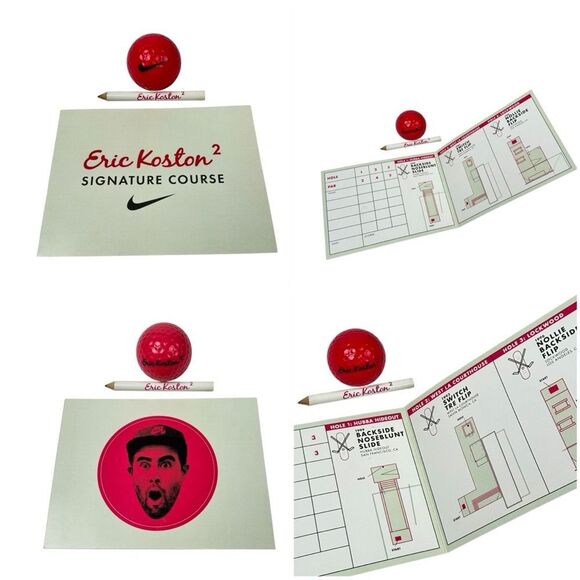 Nike SB X Eric Koston Golf Ball Scorecard + Pencil - Picture 1 of 4